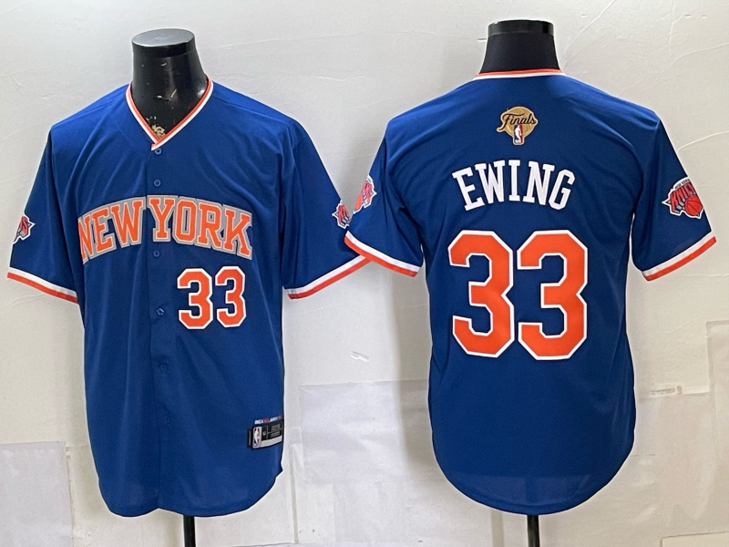 Men New York Knicks #33 Ewing blue 2026 Nike NBA jersey 062201